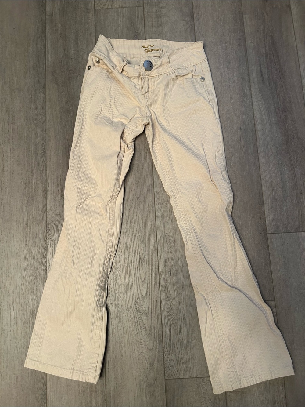 American Flavour Cream Flare Pants - Mid-Rise Bootcut